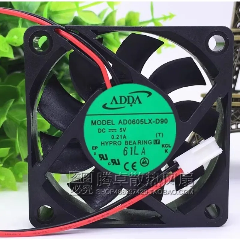 

Новый охлаждающий вентилятор для ADDA AD0605LX-D90 5V 0.21A, охлаждающий вентилятор 60*60*15 мм