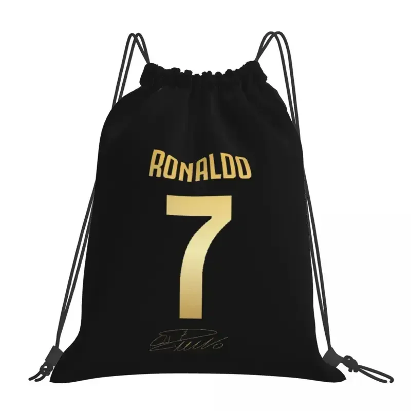 

Cristiano Ronaldo Backpacks Portable Drawstring Bundle Pocket Sundries For Man Woman Students