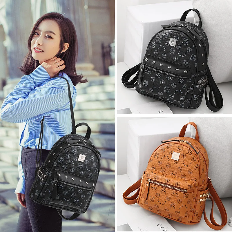 Nuove borse moda femminile tendenza zaino selvaggio dolce ragazza borsa da scuola zaino da viaggio zaino carino mini zaino donna