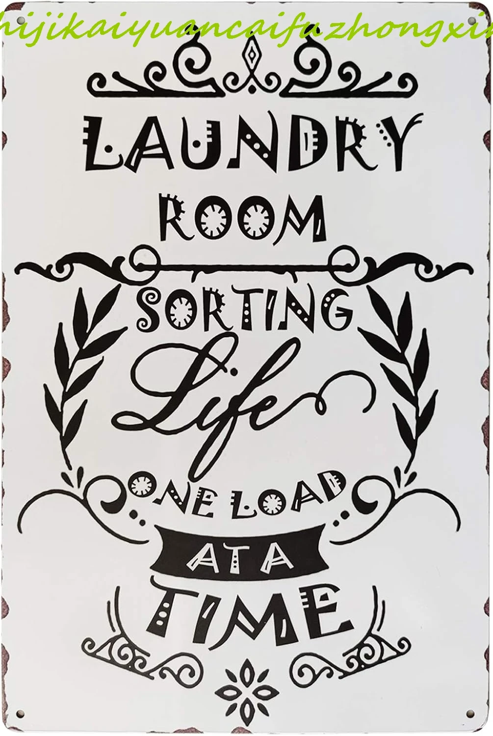 Laundry Room Sorting Life One Load at A Time Vintage Metal Tin Sign Laundry Signs Farmhouse Country Home Decor 8X12Inch