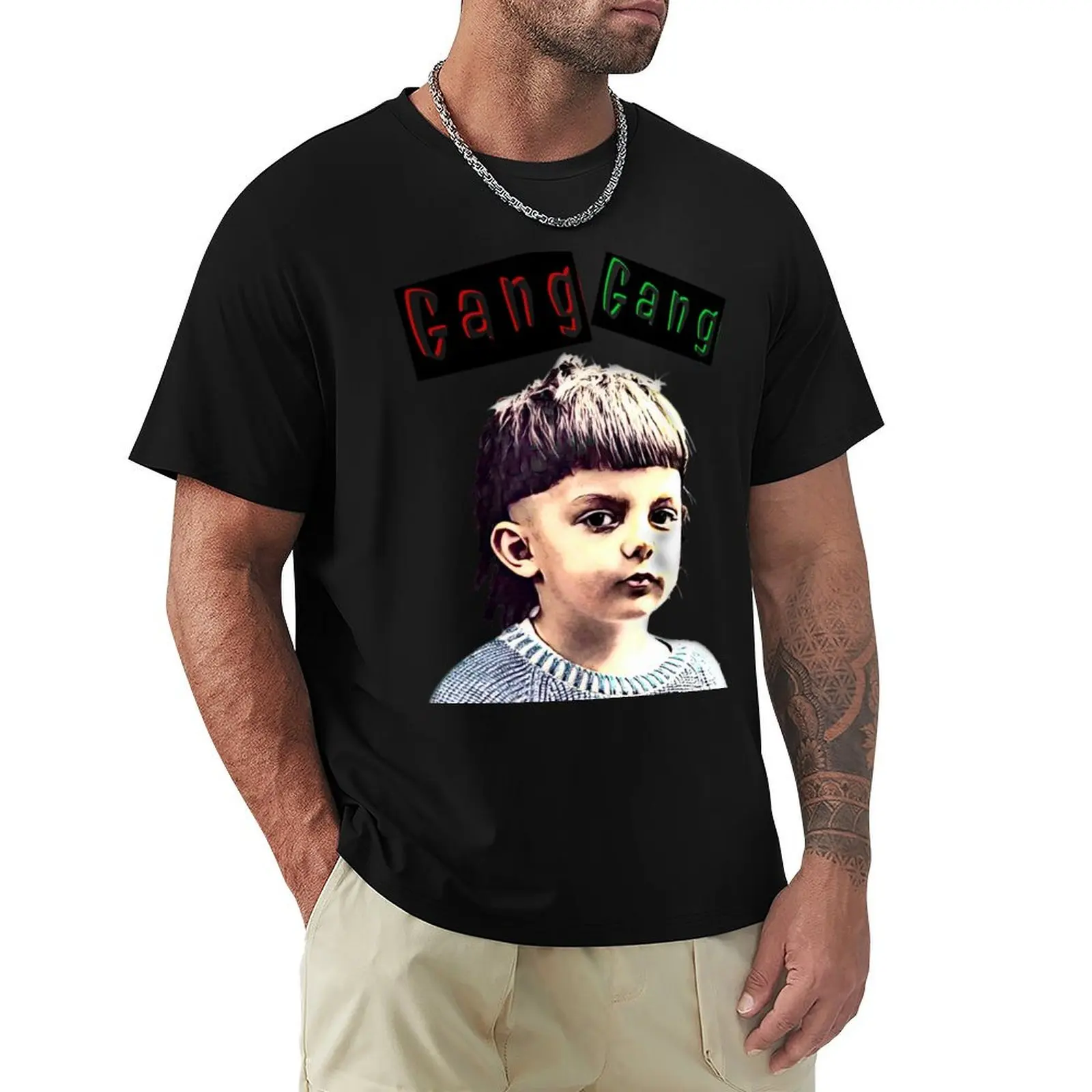 

Young Theo - Gang Gang (white background) T-Shirt Plus Size Summer Short Sleeve T-Shirt