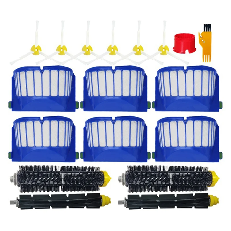 Для iRobot Roomba 600 серии 605 671 692 630 631 650 651 655 660 585 Робот-пылесос Hepa-фильтр Основная боковая щетка # ABLE