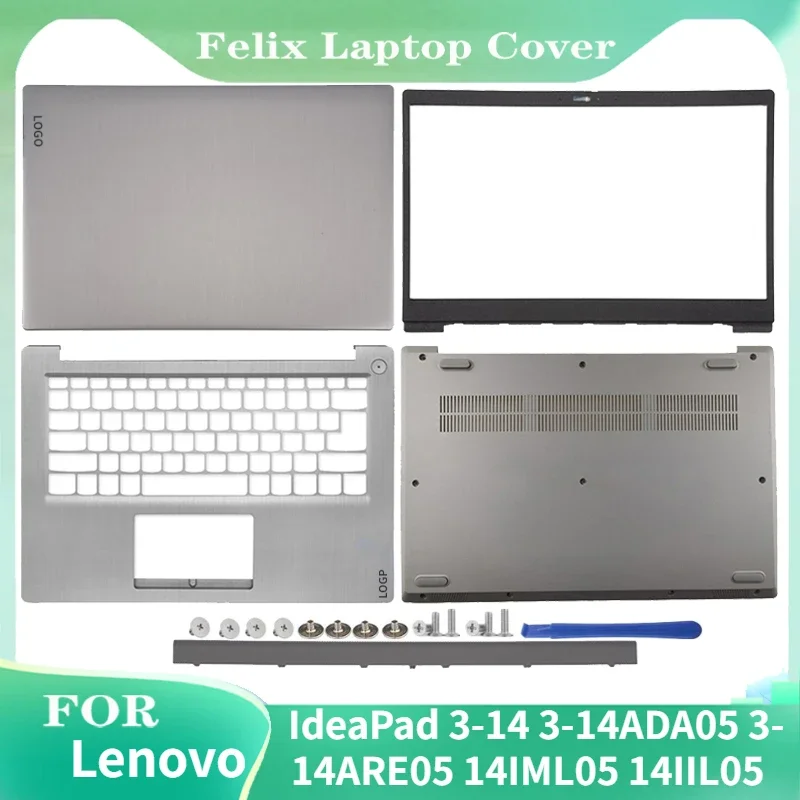 Nuevo para IdeaPad 3-14 3-14ADA05 3-14ARE05 14IML05 14IIL05 cubierta trasera Lcd para portátil bisel frontal reposamanos bisel cubierta inferior bisagra