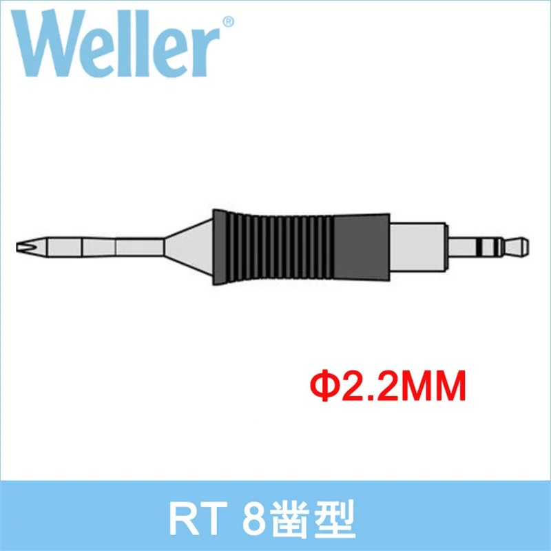 

Weller RT8 2.2mm Soldering Iron Tip For WMRP WXMP Soldering Handle WX1 WX2 Welding Station Replacement Tool Repair Accessories