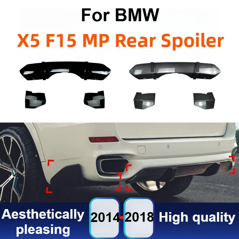 

For BMW X5 F15 M Sport 2014-2018 MP Style Rear Lip Spoiler Diffuser Tail Lip Body Kit Exterior Tuning Modification Accessories