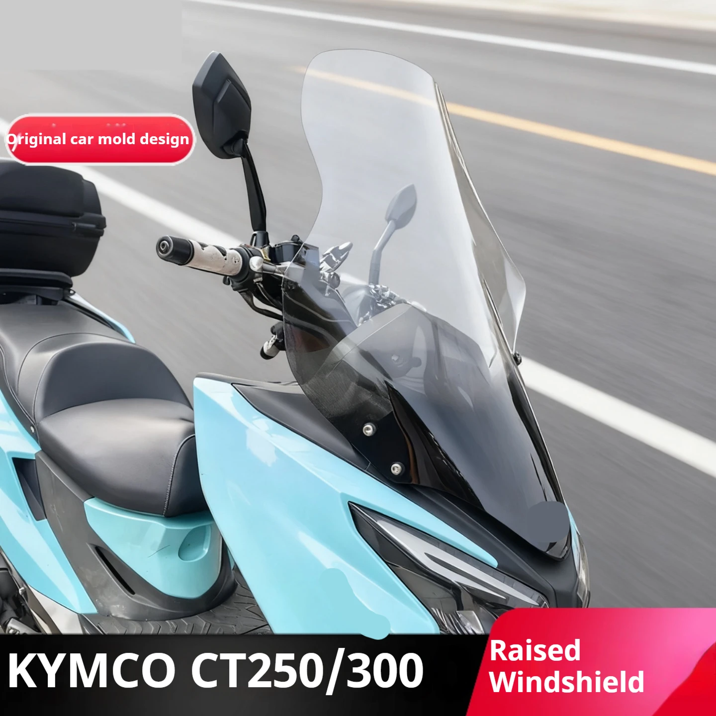 Heightened Front Windshield Wind Deflector Wind Screen Mod Accessories For Kymco CT250 CT300 Parabrezza Alforjas