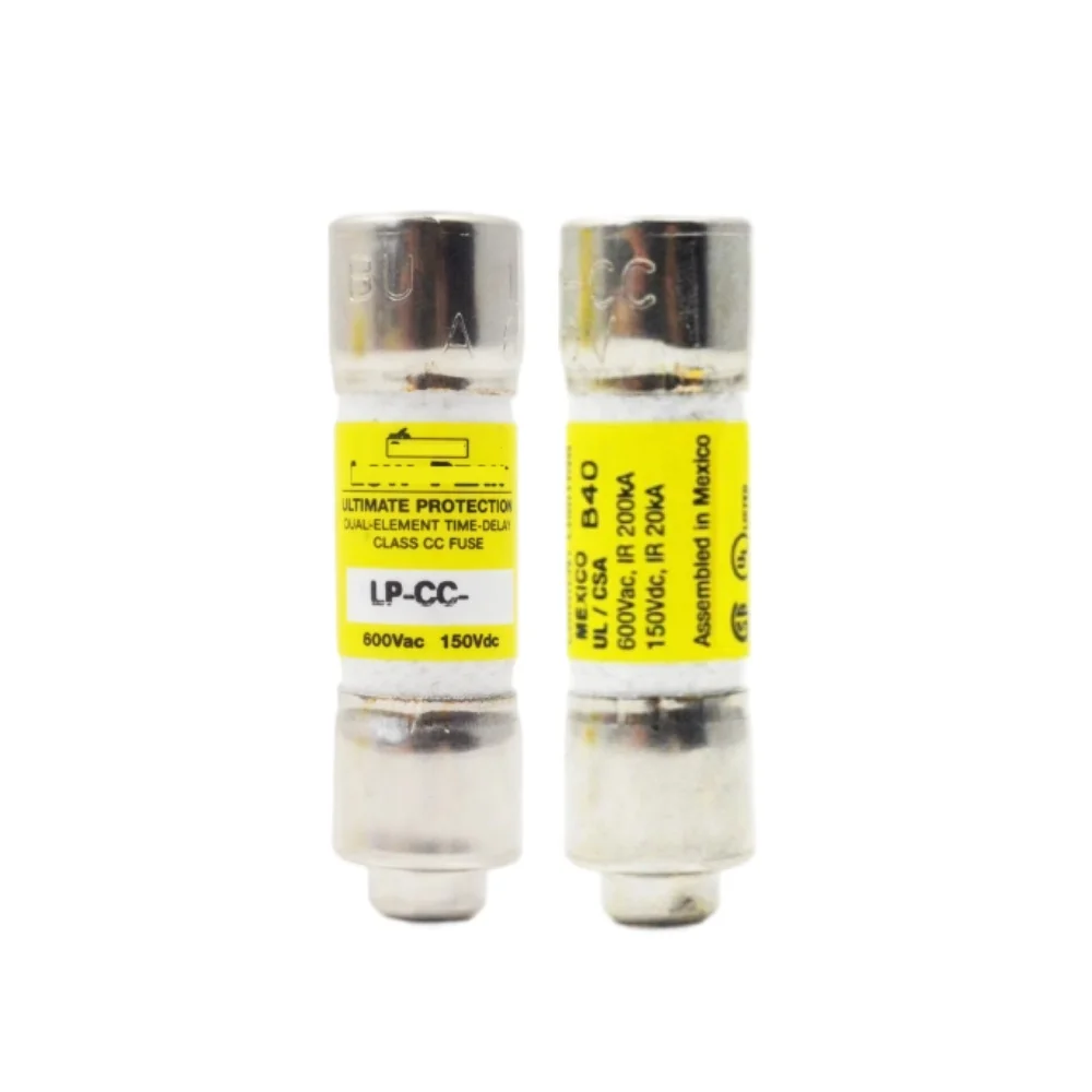 LP-CC-2-1/2 10PCS Time Delay Class CC Fuse, 2.5A 600VAC, Industrial Circuit Protection OEM