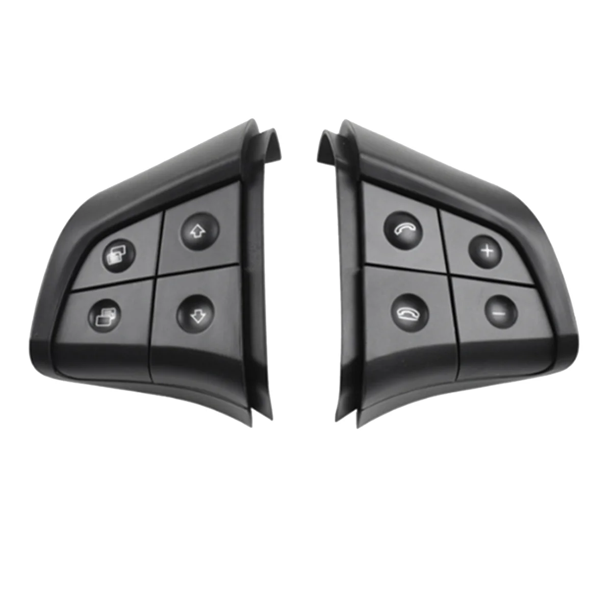 Tombol Sakelar Kontrol Roda Kemudi Mobil 4 Kunci untuk Mercedes Benz W164 ML GL B/R-CLass 2006-2009 W251 Kenop Utama Hitam—L49A