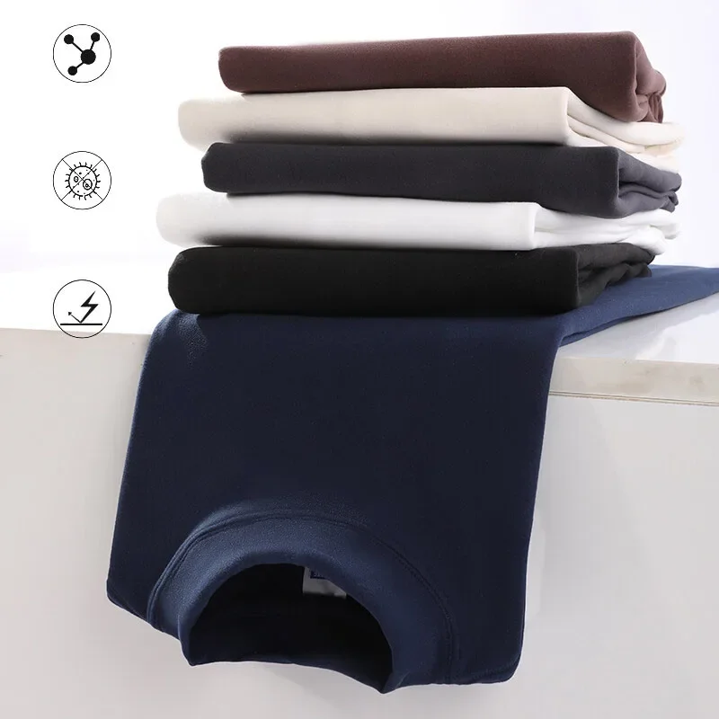 LIBIELIY Men's Warm T-Shirts Casual Mock Neck Long Sleeve Thermal Underwear Pullover Top Tees