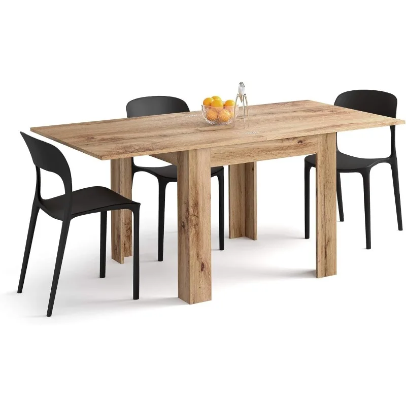 

Square extendable Dining Table, Eldorado, Rustic Wood