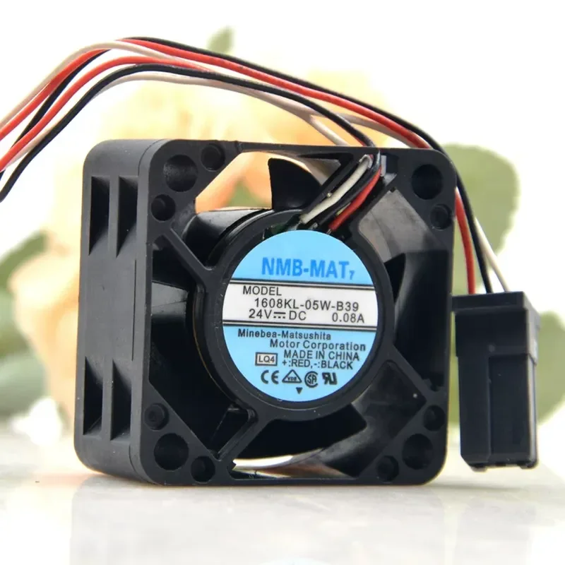 Original NMB 1608KL-05W-B39 4020 Fan for Alarm Driver 24V 0.07A 0.08A