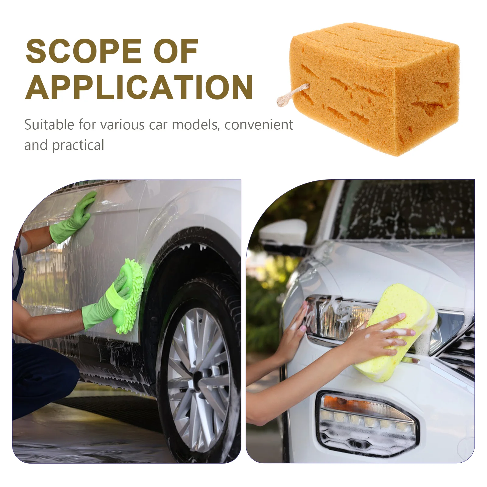 

Car Washing Sponge Absorbent Reliable Large Sponge for Washing Cars Window Cleaning Accessory Car Cleaning Tools