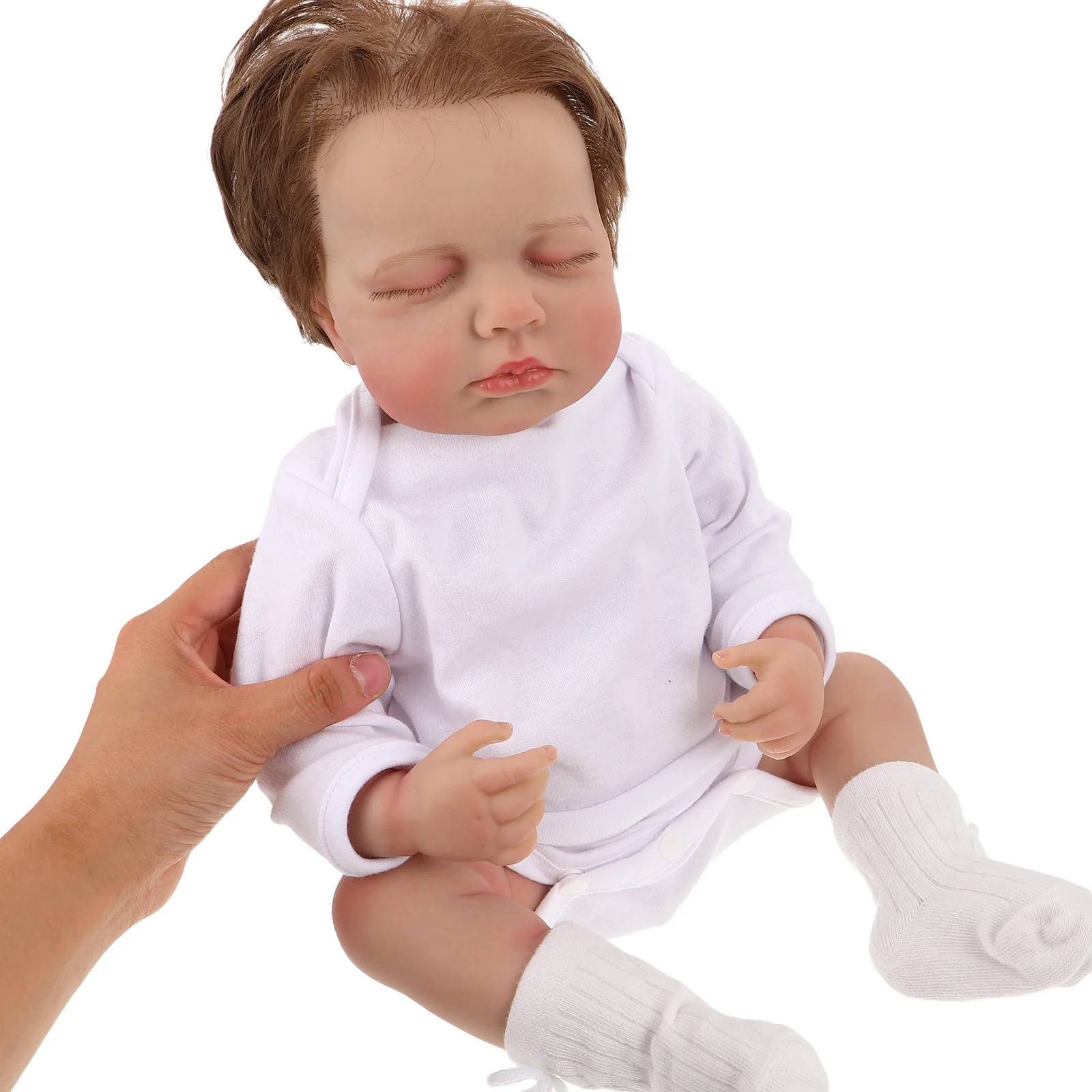 

Reborn Baby 49cm Toddler Infant Role Play Nursing Carrying Set Reborn Infant Boy Lifelike Baby