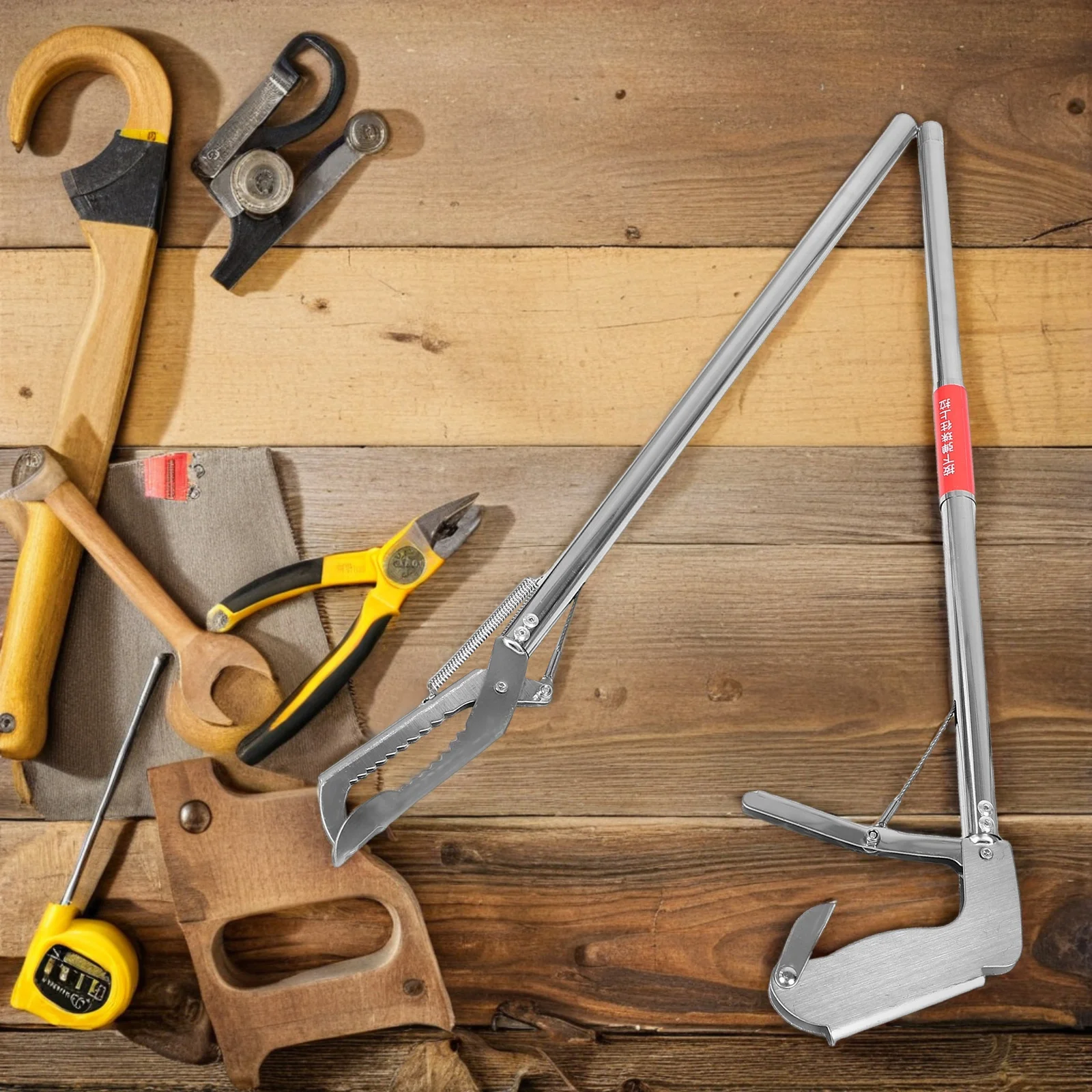 

Snake Grabber Tool Stainless Steel Heavy Duty Reptile Catcher Long Reach for Eel Rattlesnake Animal Handling Fishing Camping