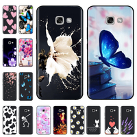 For Samsung Galaxy A3 2017 A320F Case Soft Tpu Black Silicone Cover For Samsung Galaxy A3 2016 A310F A3 2017 Case Cover Coque