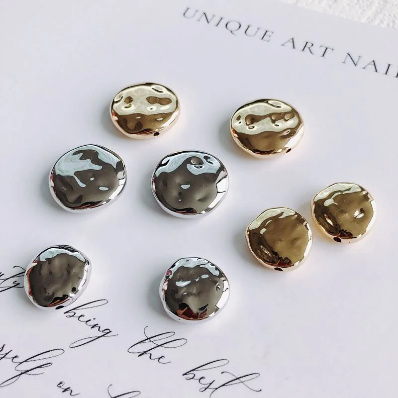 

Free shipping 50pcs/lot 14mm 18mm geometry rounds shape resin straight hole beads diy jewelry garment accessory