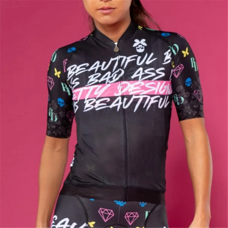 Betty Designed Summer Women's Bike Short -sleeved Highway Riding Bicycle Racing Mtb Uci Cycle Jersey Island Camiseta Ciclista