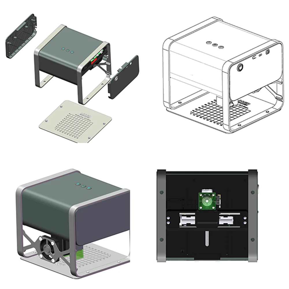 5500mW Mini Laser maszyna do frez grawerski CNC znak Logo wycinane laserem drukarka laserowa grawer do skóry drzewnej