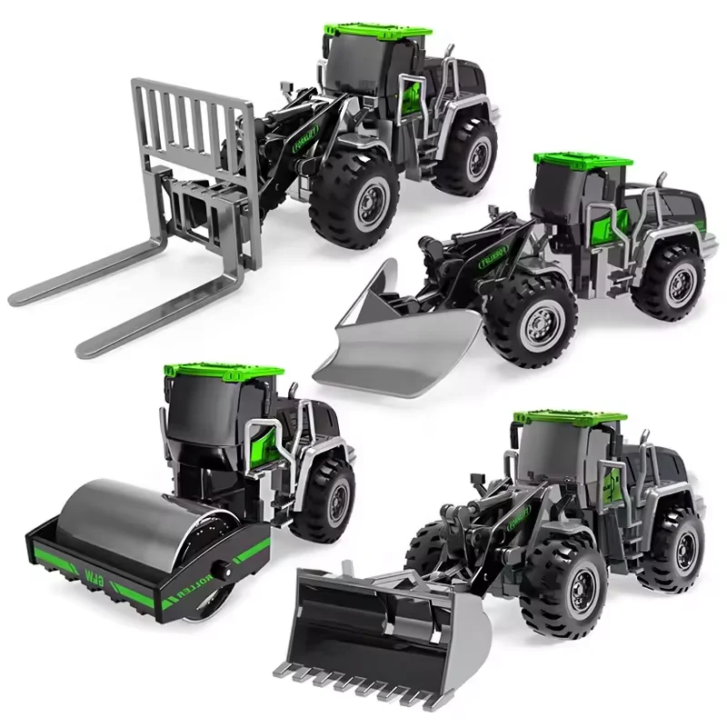 Alloy Engineering Diecast Truck Toy Car Construction Model Vehicle Loader Tractor Crane Excavator Toys for Boys Gift Collection