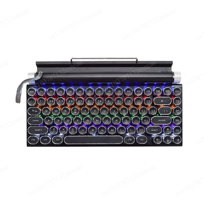 pink mechanical game Typewriter backlit wireless keyboard laptop tablet