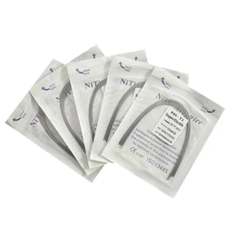 10 pièces/paquet fils d'arc dentaire orthodontique Super élastique NITI rond Rectangle arc inférieur/supérieur 012/014/016/018/020/16x16/16x22