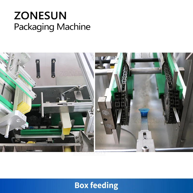 ZONESUNZS-MSZH50  Automatic Carton Boxing Packaging Machine Cosmetic Facial Mask Sunblock Bottle Tube Production