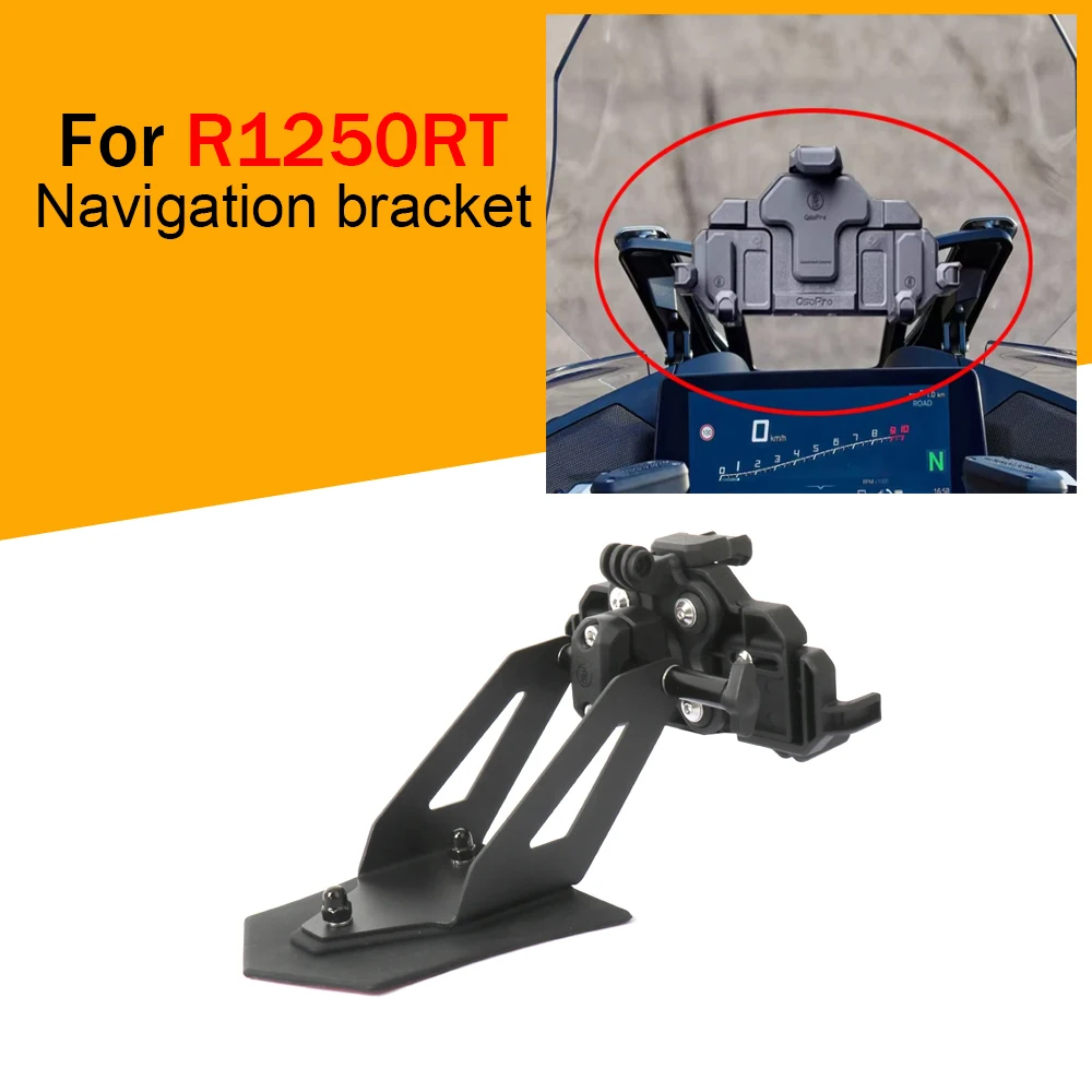 

For BMW R 1250 RT R1250RT 2021 2022 2023 2024- GPS Mount Bracket Phone Navigaton Holder Adapter Driving Recorder Holder