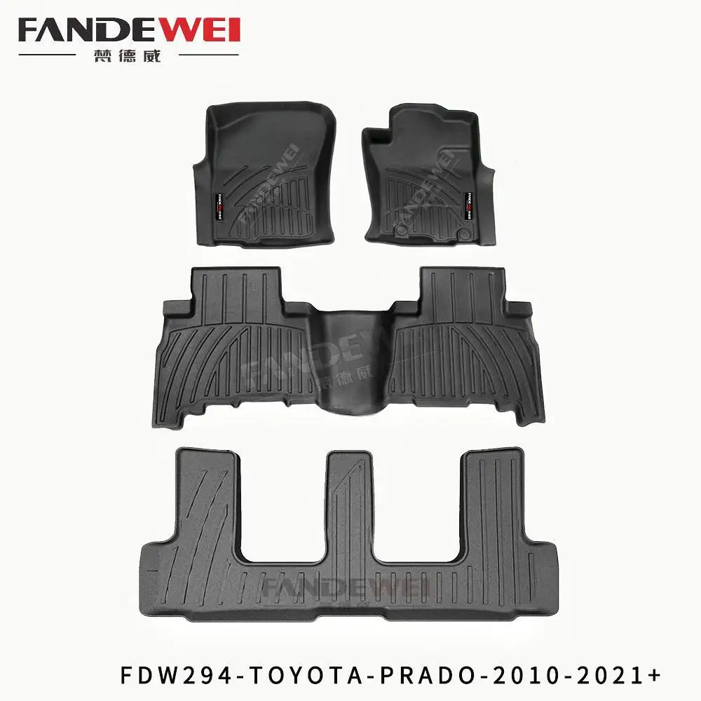 3D Custom TPV RHD Car Accessories Car Mats for Toyota Prado LC150 2010-2021