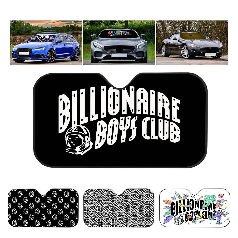 B-Billionaire Cool B-Boys Club Windshield Sunshade Anime Cute Car Front Windshield 70x130cm Sun Visor Heat Reflector