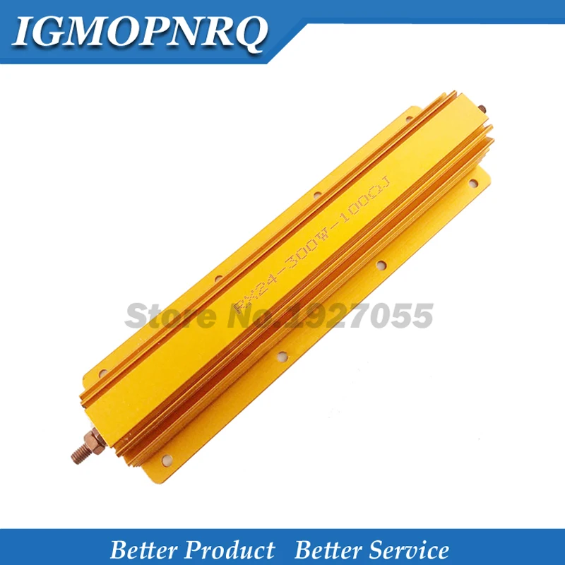 

300W Aluminum Power Metal Shell Case Wirewound Resistor 0.1R ~ 100R 0.1 0.5 1 2 2.5 3 4 5 6 8 10 20 50 100 ohm