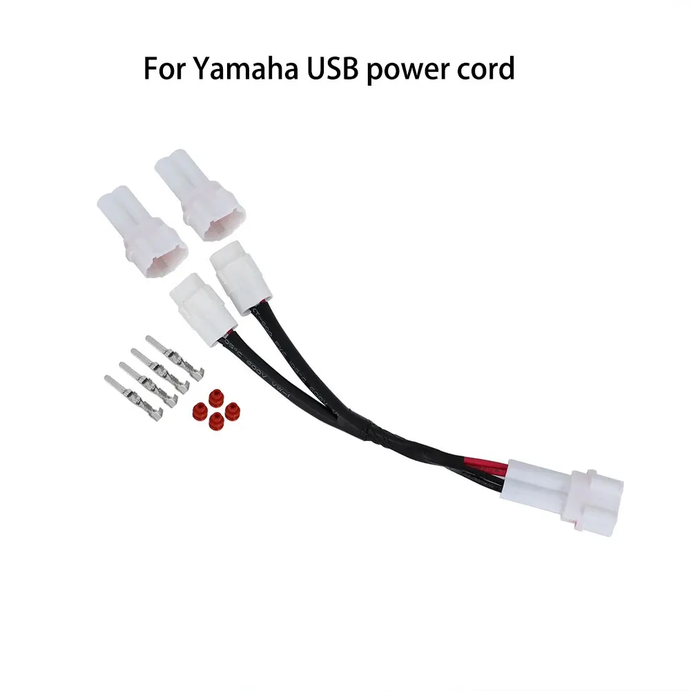 Power Outlet SPLITTER DC TWIN SET For Yamaha FZ6 MT07 FZ07 FZ09 MT09 Tracer SP XSR700 XSR900 YZF-R1 R1M R6 XV1900 usb Charger