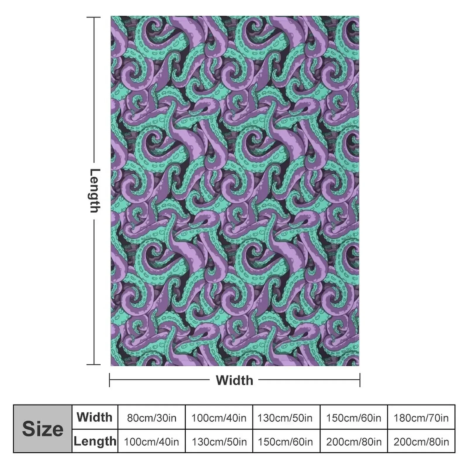 Tentacles Throw Blanket blankets and throws Soft Beds Blankets