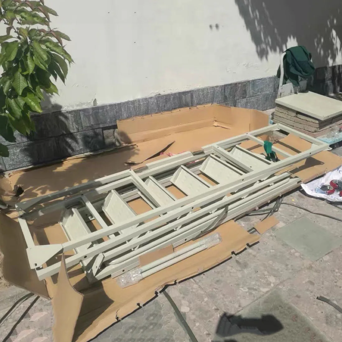 多機能金属製移動式はしご、手すり付き安全ステップラダー、倉庫・スーパーマーケット用品向け