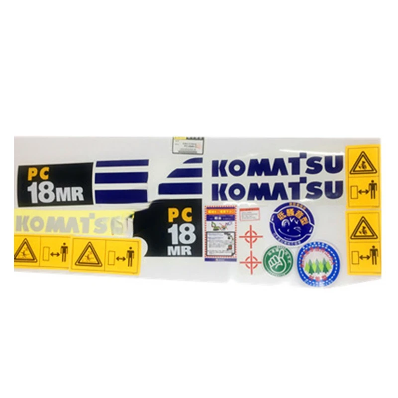 

For Komatsu Pc18mr/20mr/25mr Full Car Sticker Sticker Digger Excavator Supplies Sticker Excavator Parts