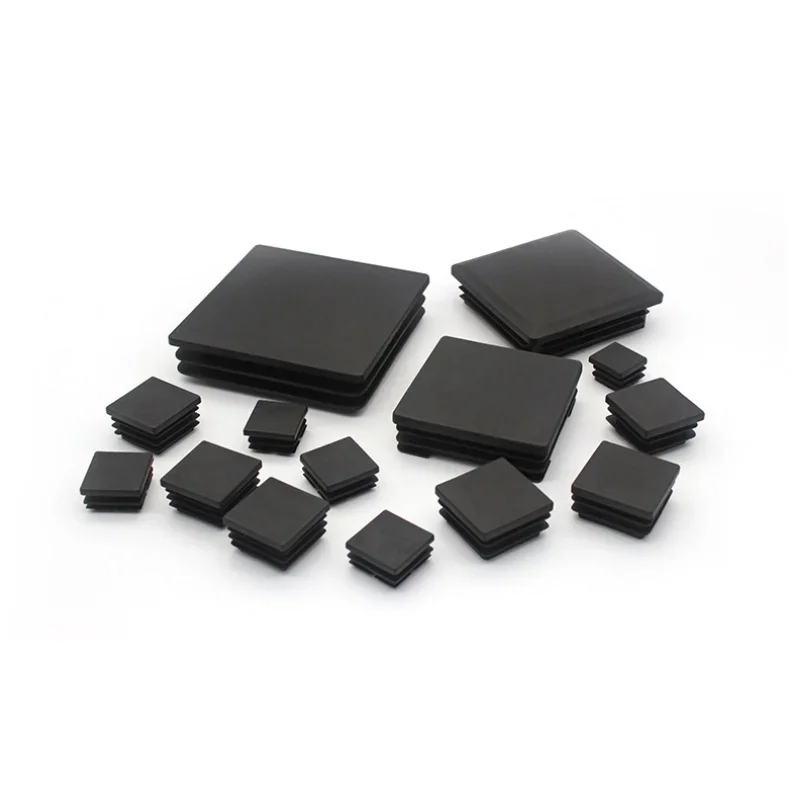 Square Pipe Plug13-120Black Insert Plugs Pipe Tube Cap Blanking End Caps Rectangular Furniture Tables Chairs Foot Pads Protector image 3