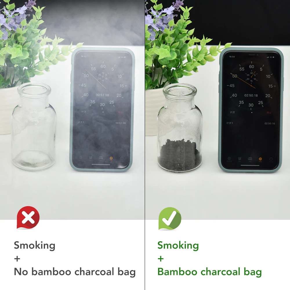 10 Packs Natural Air Purifying Bag Shoe Deodorizer and Odor Eliminator Natural Activated Bamboo Charcoal Non-Toxic Home and Car