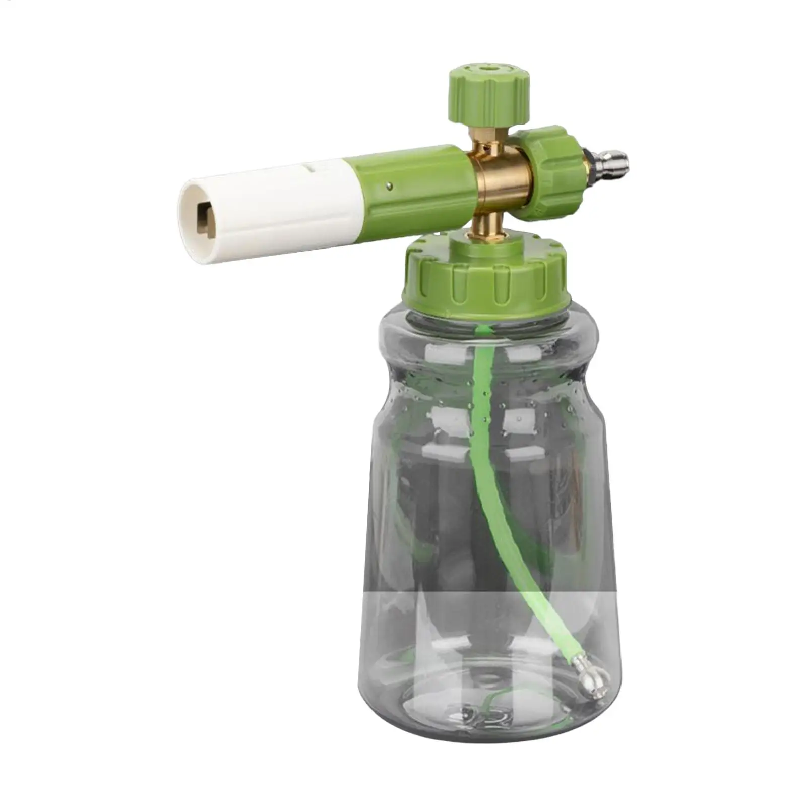 

Распылитель пены Автомойка Автомойка Распылитель пены с быстрым разъемом Регулируемая насадка Насадка для шланга Эргономичная ручка для очистки