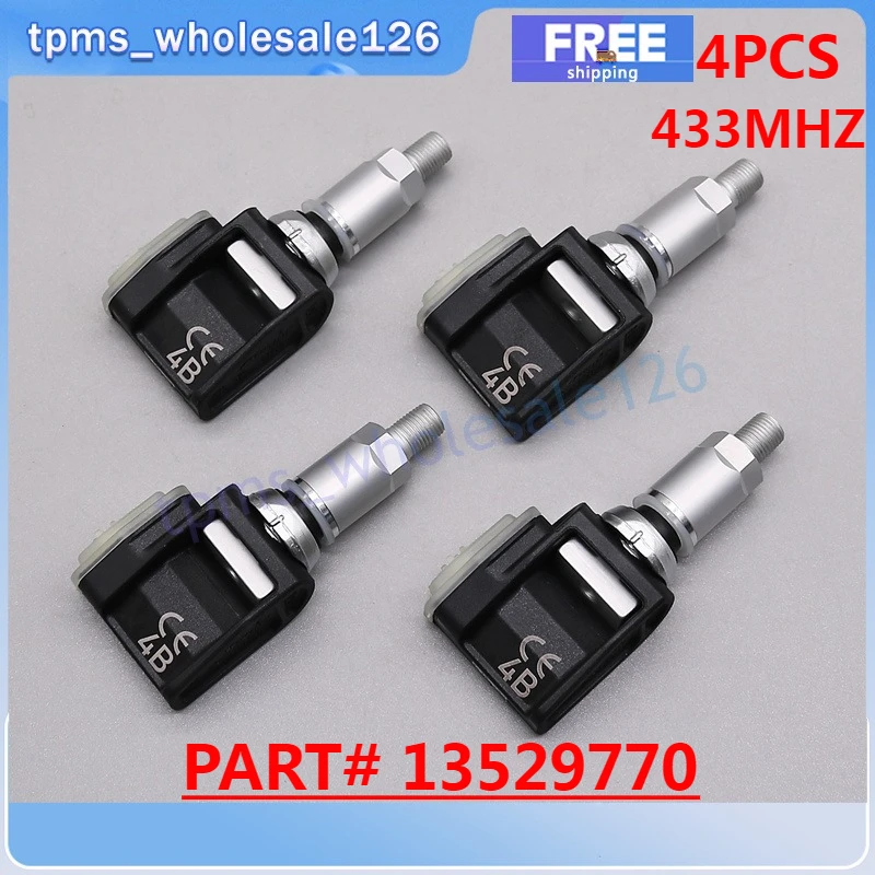 

4 шт. датчик системы контроля давления в автомобильных шинах 13529770 для Cadillac CT5-V 2020-2022 Chevrolet Corvette C8 TPMS 433 МГц 2019-2021 гг.