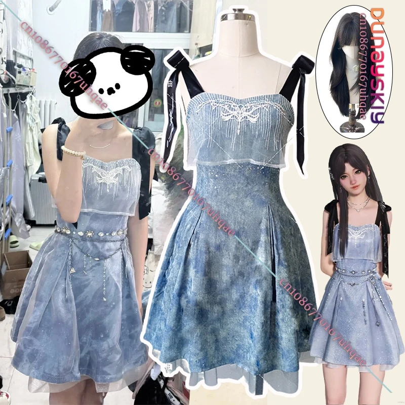 

Caleb Couple Suit Game Love And Deepspace Cosplay Costume One-piece Suspender Sexy Fairy Slim Dress Halloween Women's Outfits