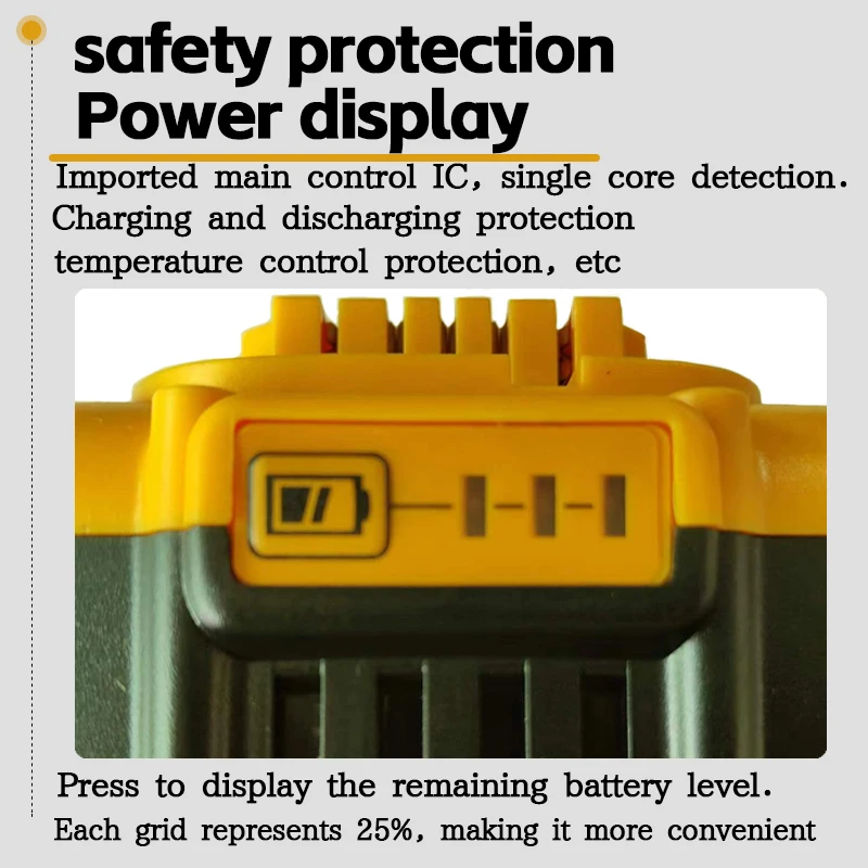 free shipping 20V 18000mAh Lithium Replacement Battery For Dewalt  DCB184 DCB200 DCB182 DCB180 DCB181 DCB182 DCB201