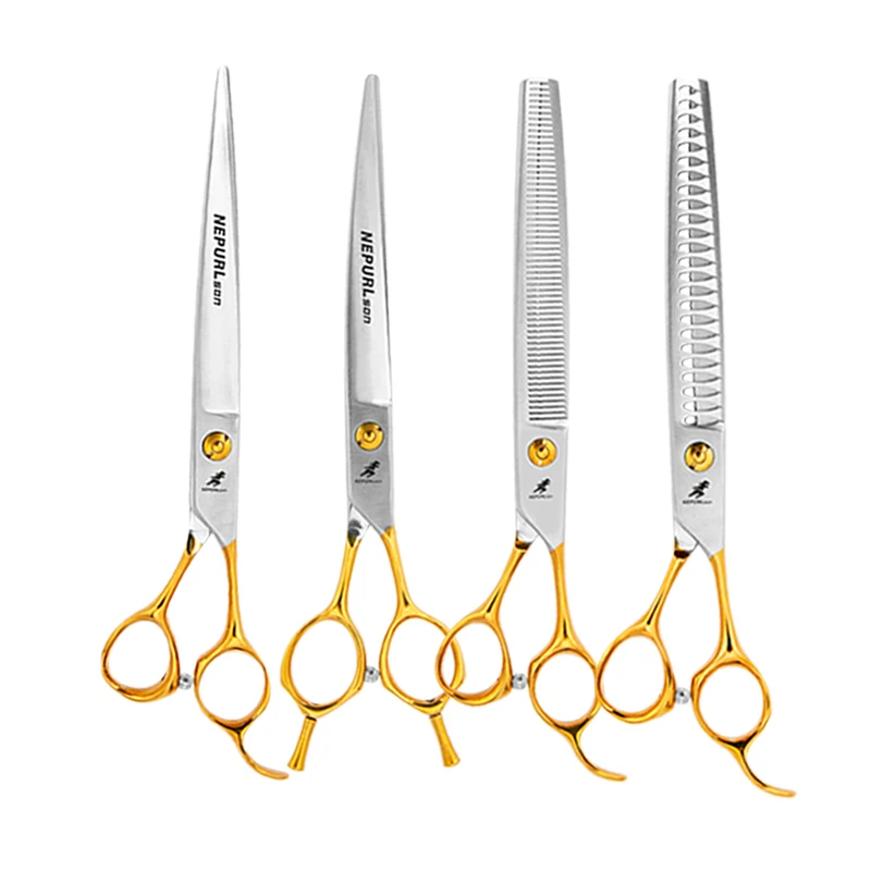 

7.5 Inch VG10 Veterinary Animal Shaped Scissors Pet Grooming Scissors Pet Rotating Handle Pet Sets