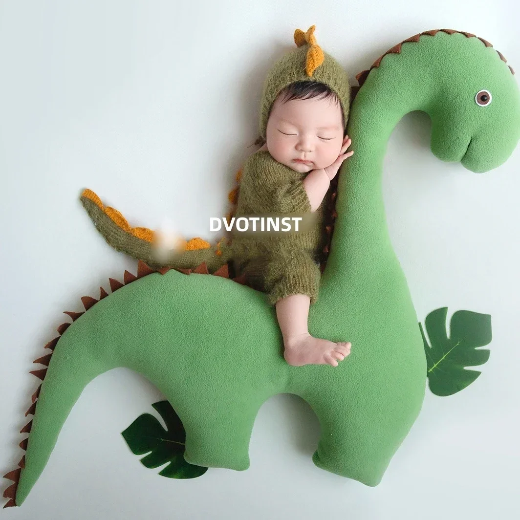 Newborn Baby Photography Props Creative Posing Props Cool Dinosaur Posing Doll Oufit Set Studio Shooting Photo Props