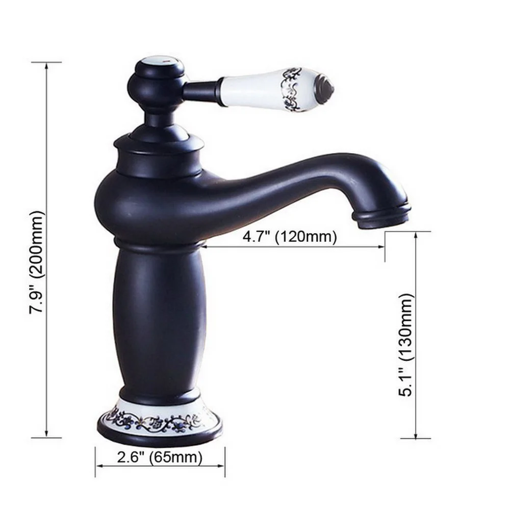 New Arrival Concise Style Bathroom Faucet Oil Rubbed Bronze Basin Sink Faucets Single Handle water Mixer Tap Nnf504