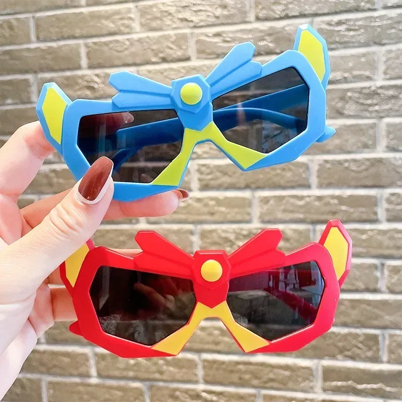 Children Cute Cartoon Personality Sunglasses Street Shooting UV400 Boys Outdoor Sun Protection Glasses Kid Classic Eyewear