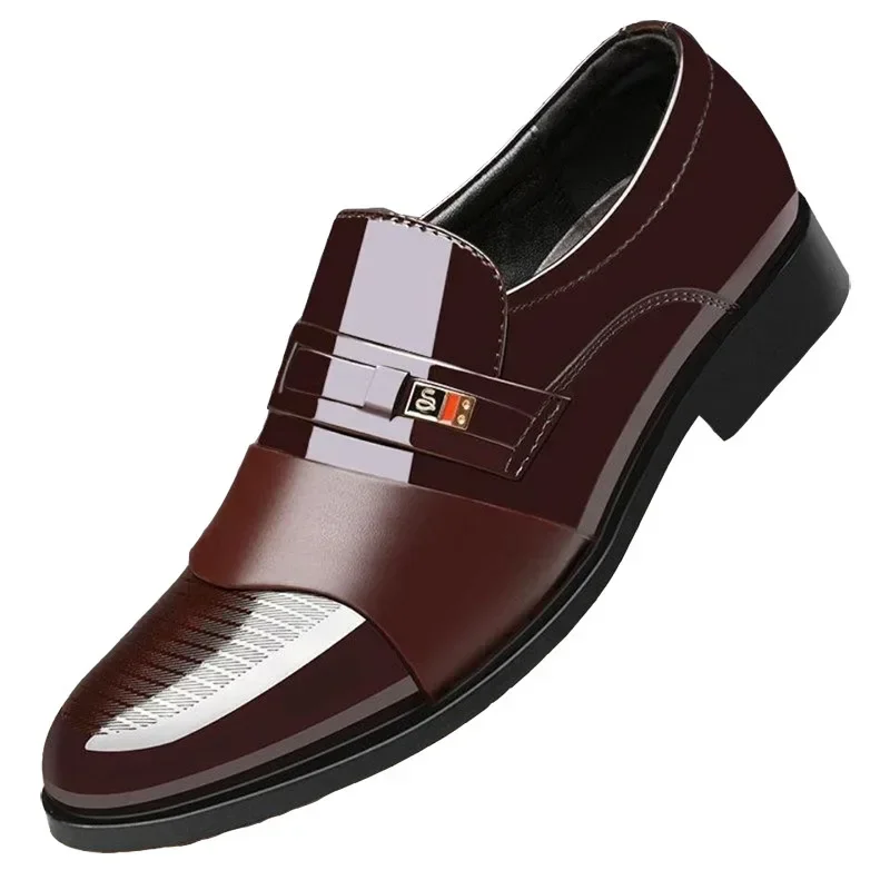 Luxus Herren Kleid Schuhe elegante Herren Hochzeits feier hochwertige Kleider schuhe Social Man Kleid Schuhe Round Toe Office Männer Slipper