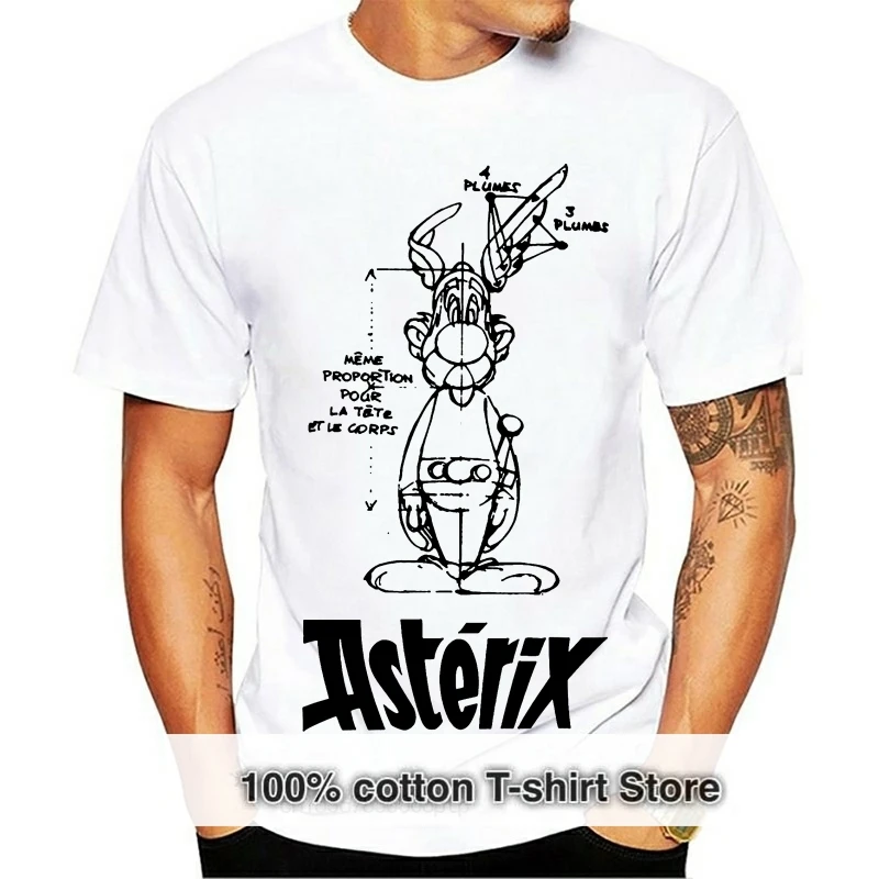 

Asterix T Shirt Asterix And Obelix T-Shirt Streetwear Short Sleeve Tee Shirt Men IMANFIVE Cotton XXX Graphic Awesome Tshirt