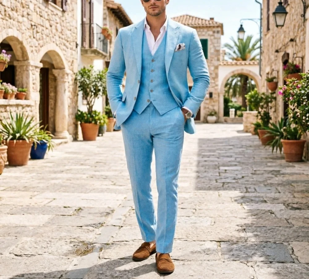 ชุดสูทผ้าลินินสีเขียวเซจสำหรับ - Men'S Holiday Formal Wear บทวิจารณ์และราคา