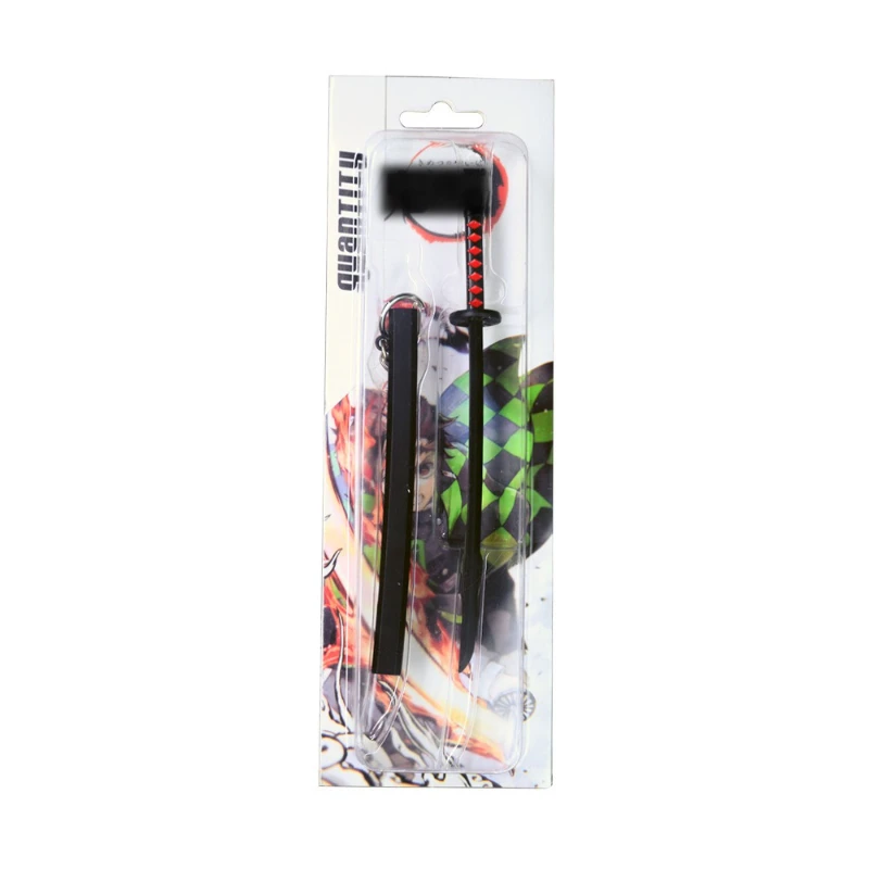 17cm/6.7in demon slayer samurai espadas katana cosplay anime arma adereços periféricos modelo de treinamento presentes ornamentos brinquedos ao ar livre