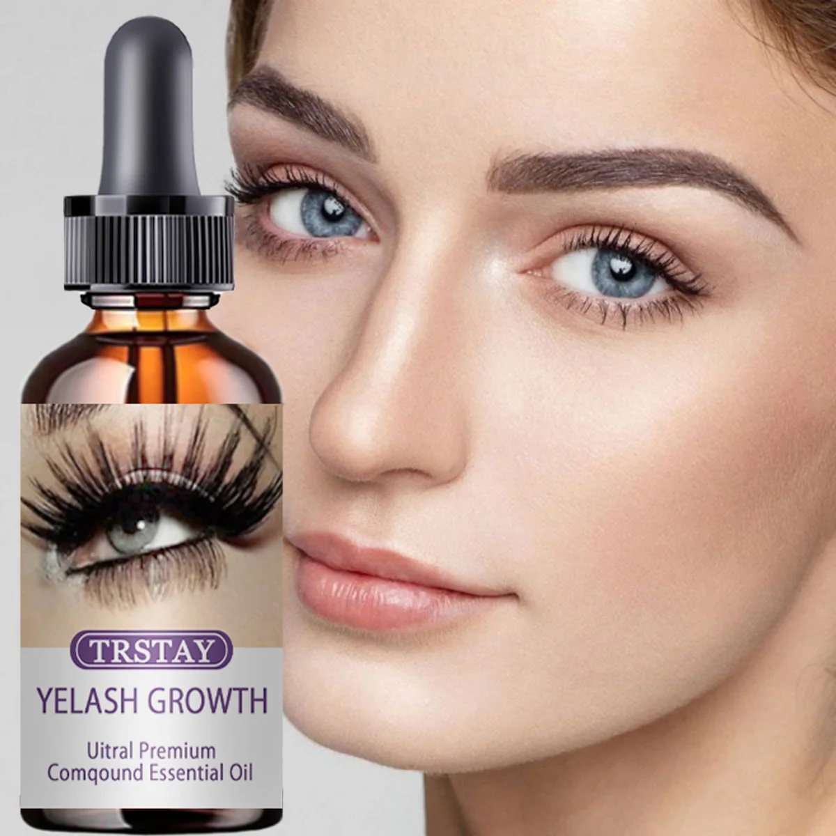 Powerful Eyelashes Growth Serum Eyebrow Growth Oil Essential Oils Essence Fast Growth Liquid Essential Oil Eyelash Enhancer