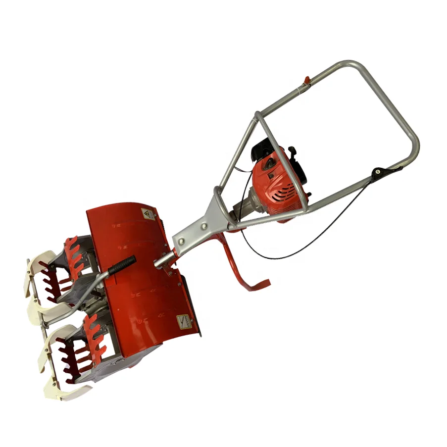 Hot Sale 2 Rows Mini Weeder Rice Paddy Weeder Removing Machine / Portable Weeder
